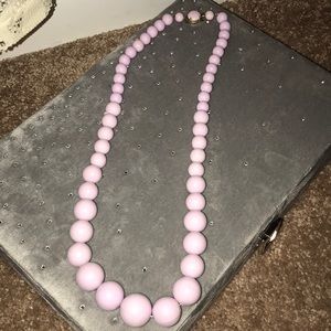 Vintage 80’s Lilac Beaded Necklace
